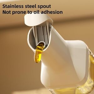 White Oil Dispenser with Stainless Steel Spout